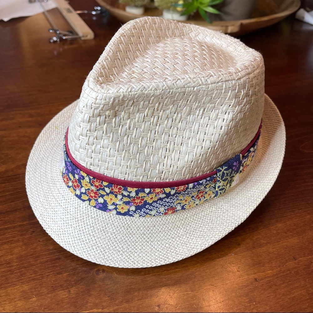 Fedora hat straw size 58.5 cm